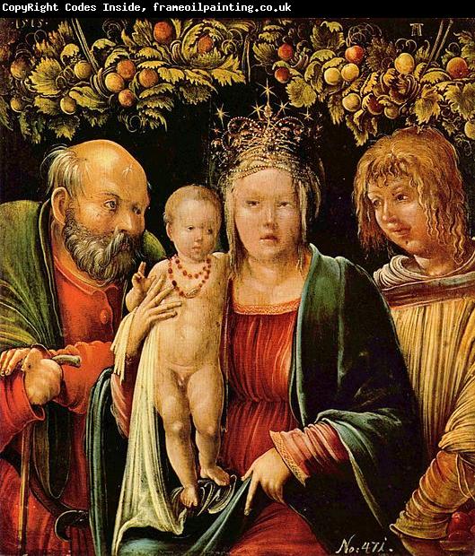Albrecht Altdorfer Heilige Familie mit einem Engel